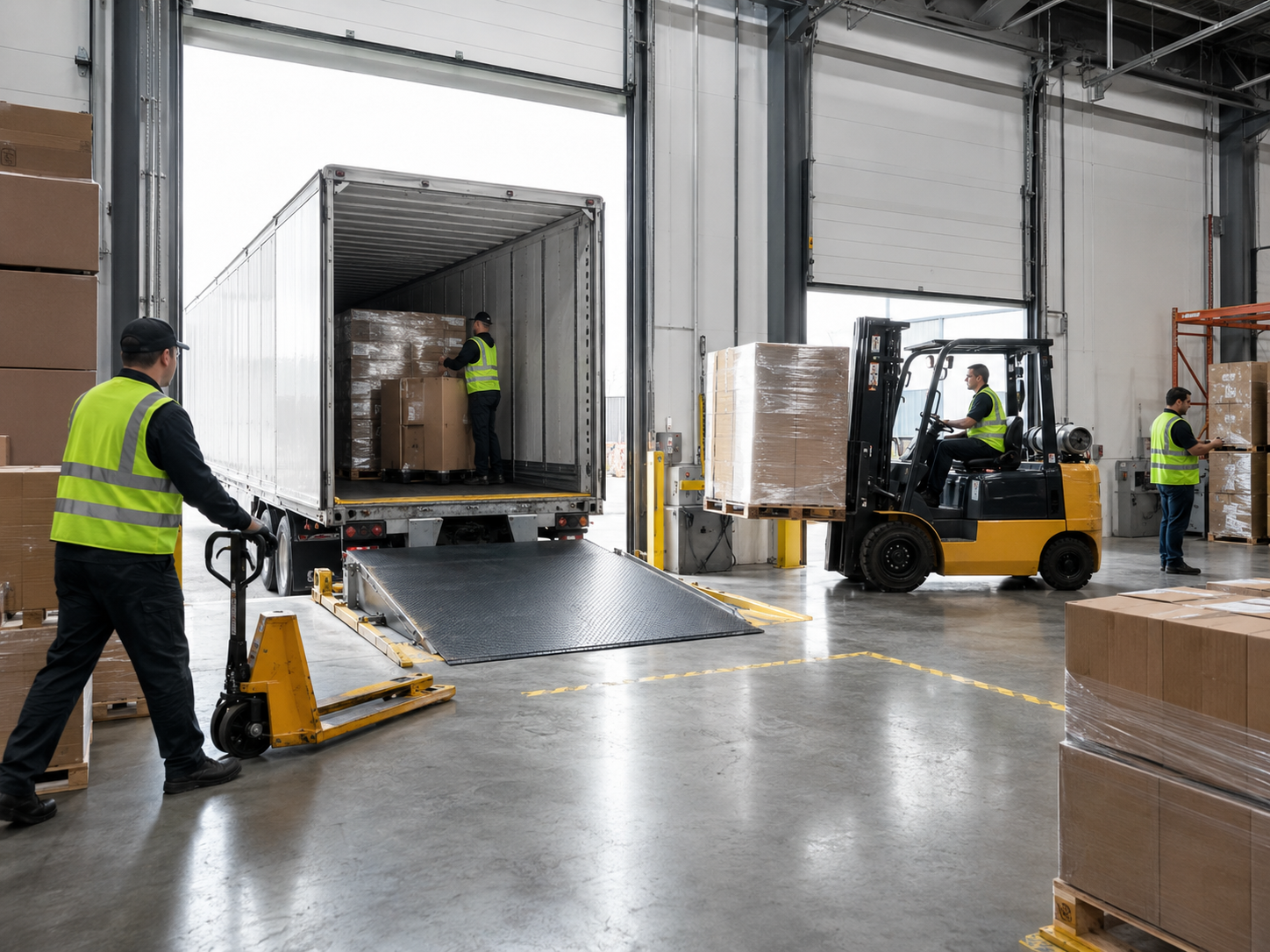 Loading and unloading dock